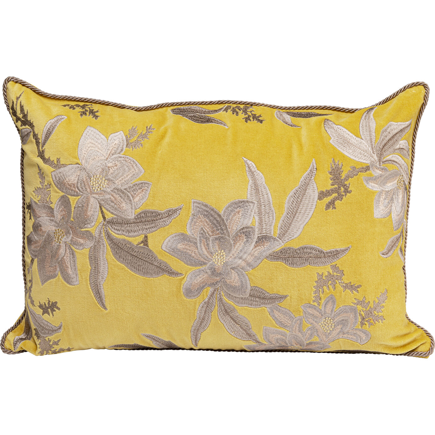 Подушка Lovely Flowers Yellow 60x40cm KARE 58016