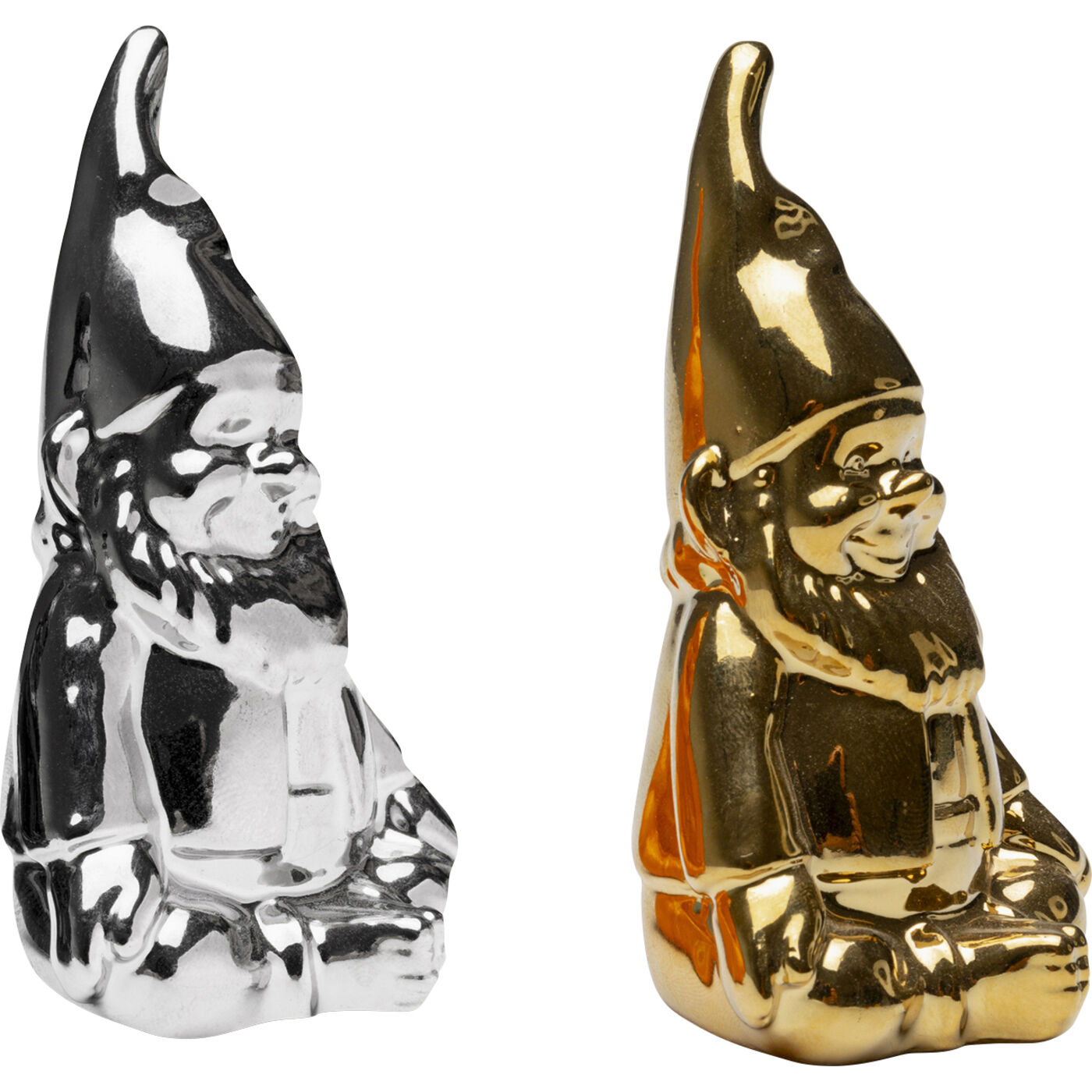 Набор для соли и перцаr Gnome Silver And Gold (2/Set) KARE 56621