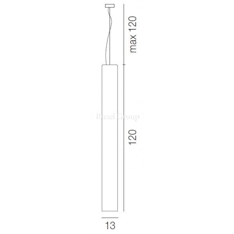 Подвесной светильник Vistosi TUBES SP 120