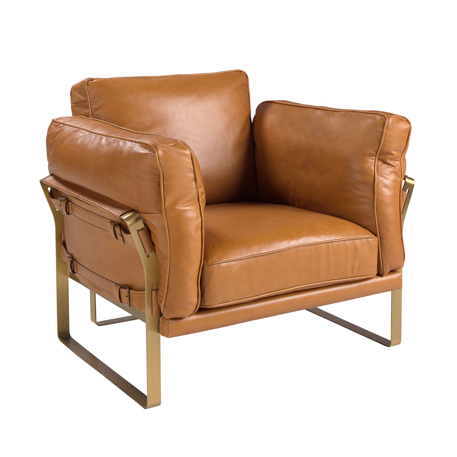 Кресло из кожи цвета Camel 5169 Angel Cerda