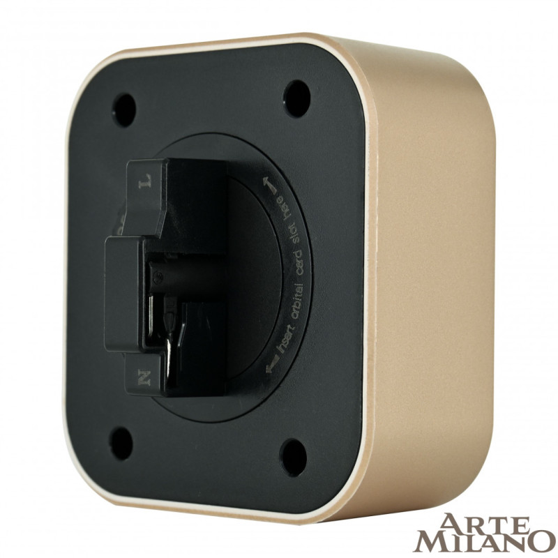 Трековая система розеток Arte Milano 380022TLS/LWS Gold