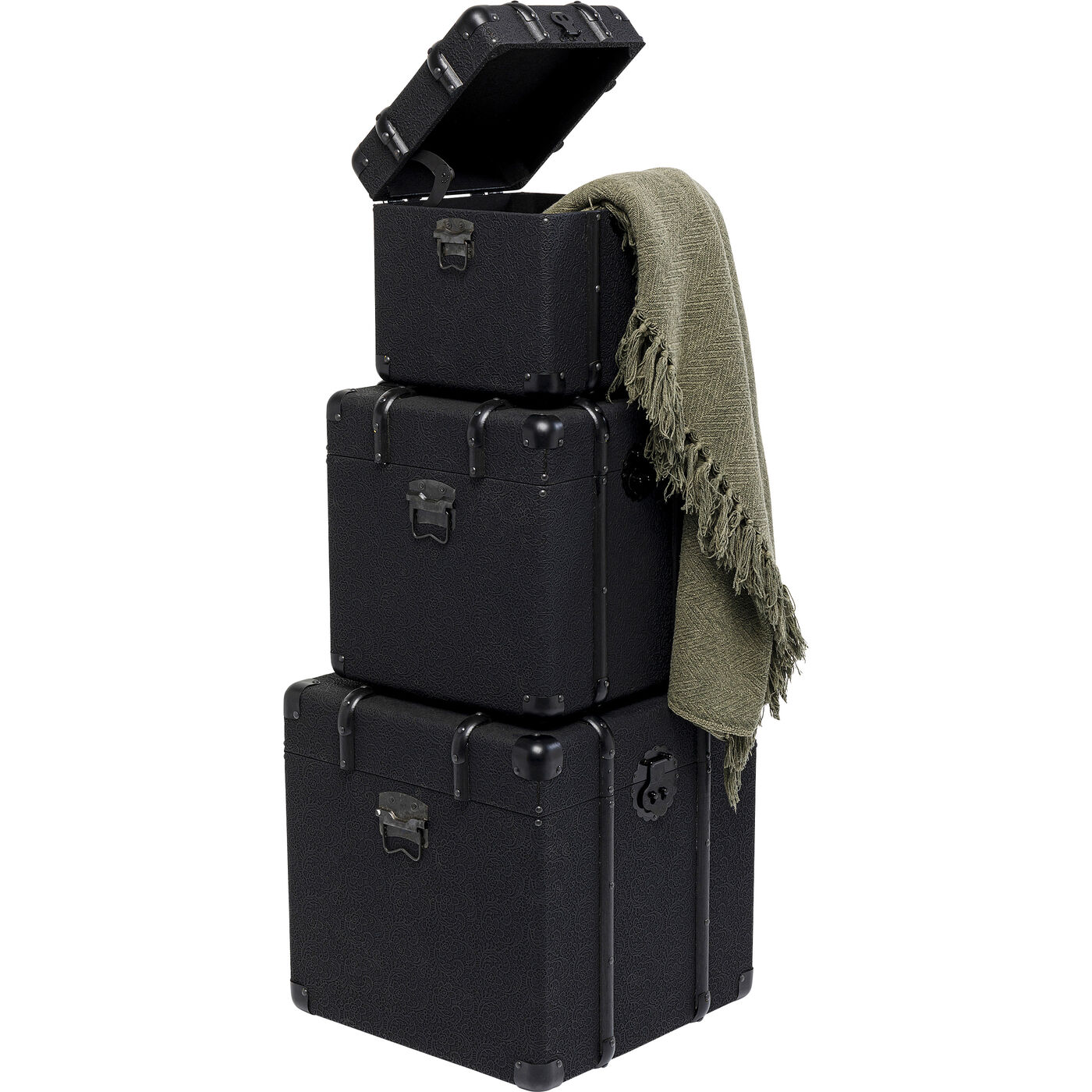 Сундук Voyage Black (3 шт) KARE 87913