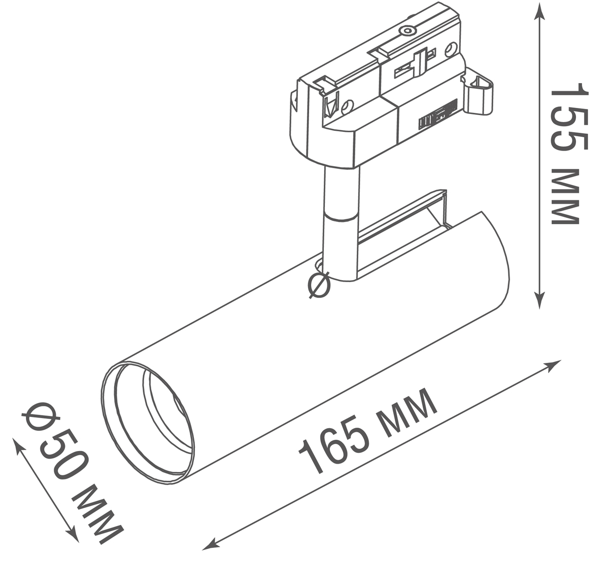 Светодиодный светильник для трехфазной шины Donolux DL18866/10W Track W Dim