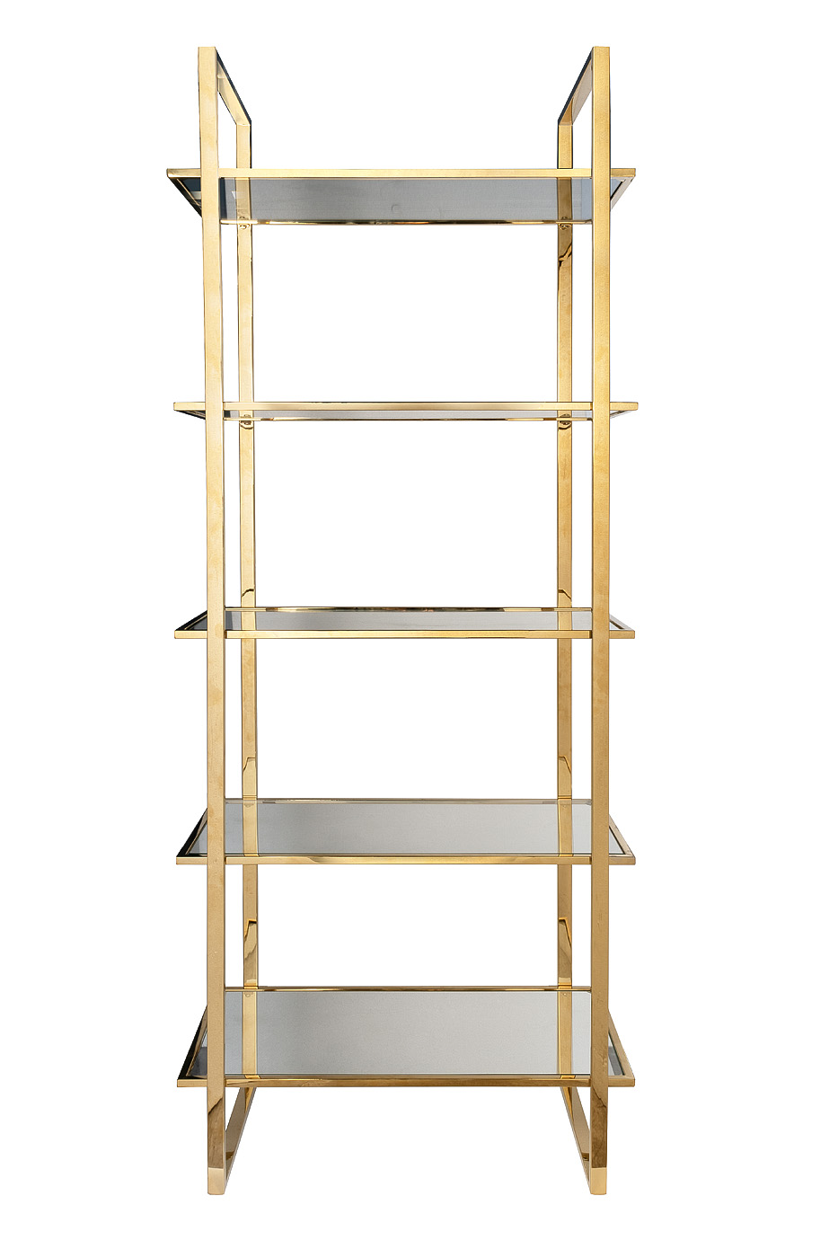 Стеллаж прозрачное стекло/золото Garda Decor 47ED-00401