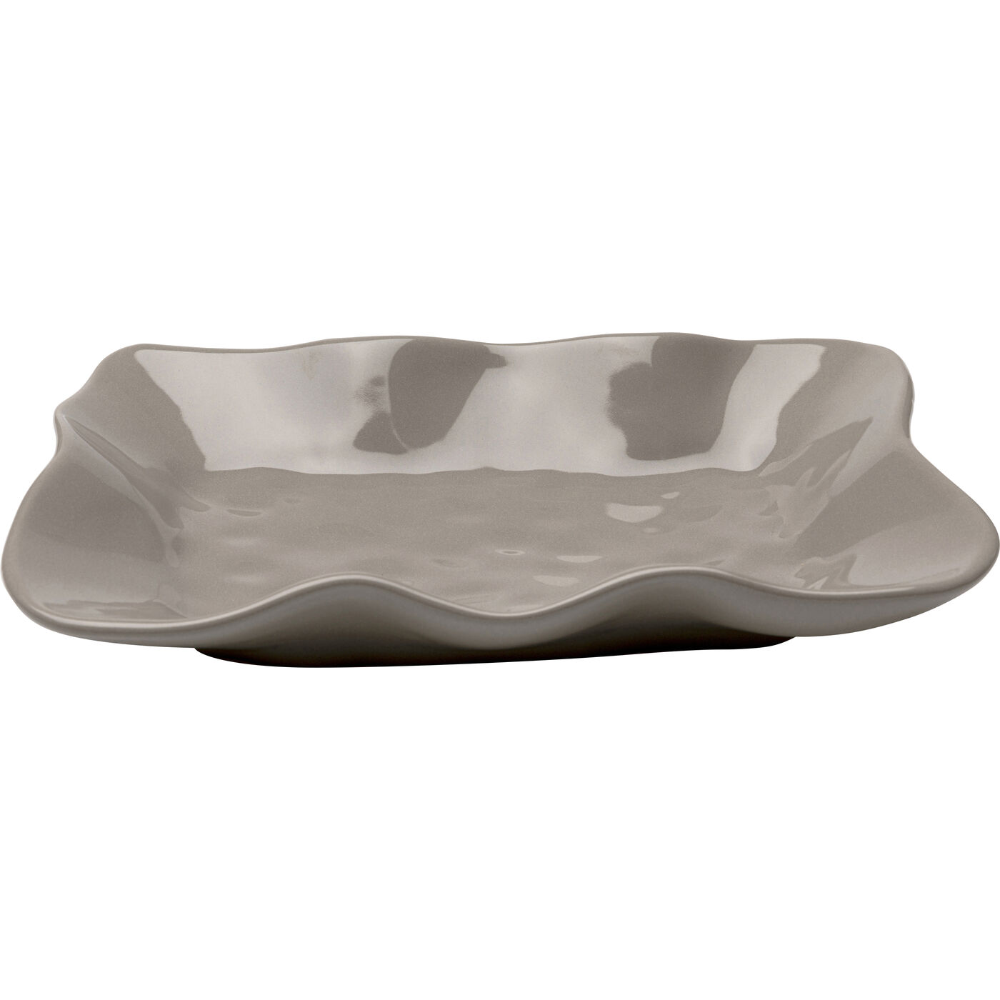Тарелка сервировочная Organic Grey 17x26cm KARE 58196