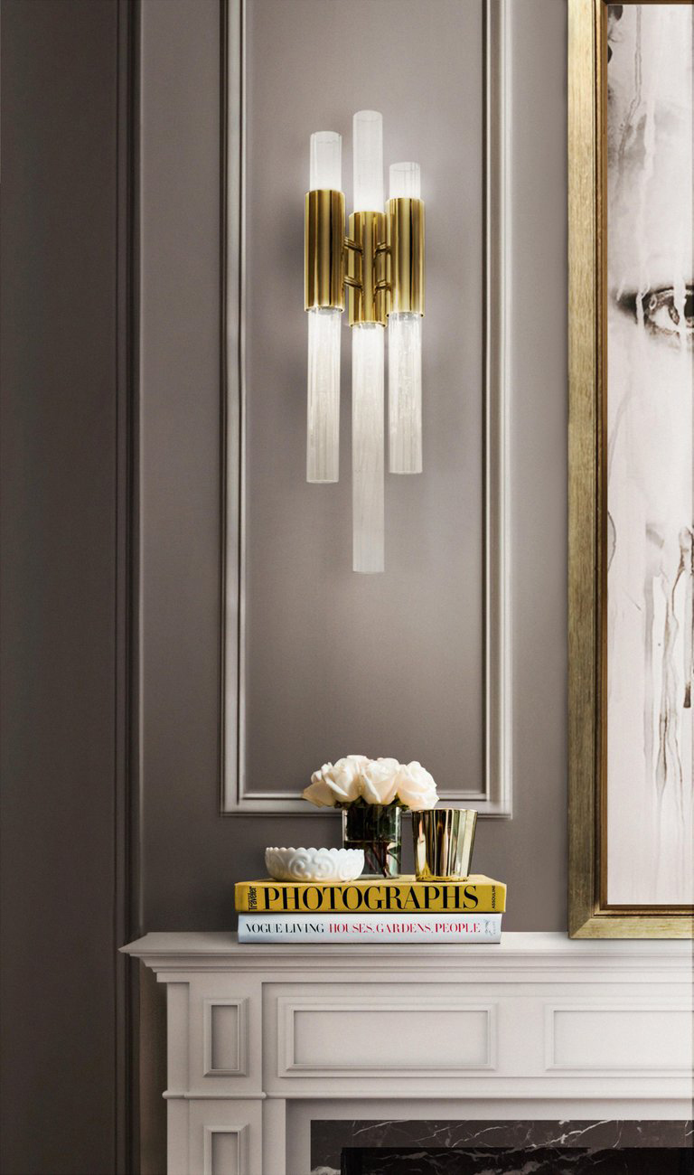 Настенный светильник  Delight Collection Waterfall 6 gold