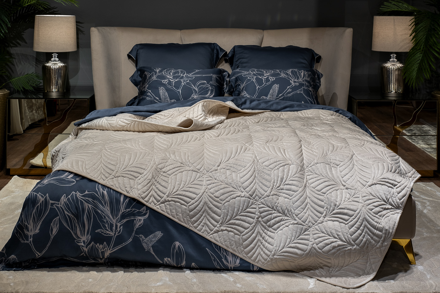 Покрывало Флора кремовое Garda Decor 177HON-60260