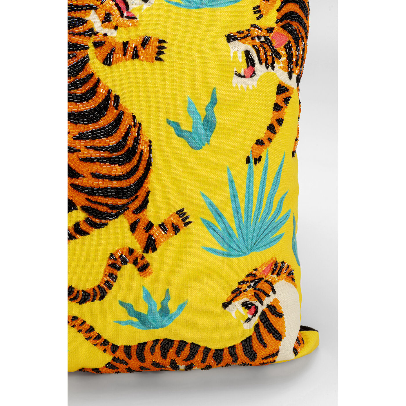 Подушка Tiger Love Yellow 45x45cm KARE 57271