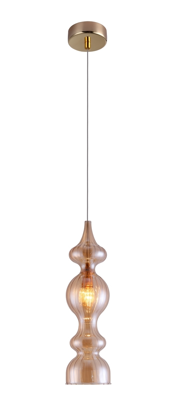 Светильник подвесной Crystal Lux IRIS SP1 A AMBER