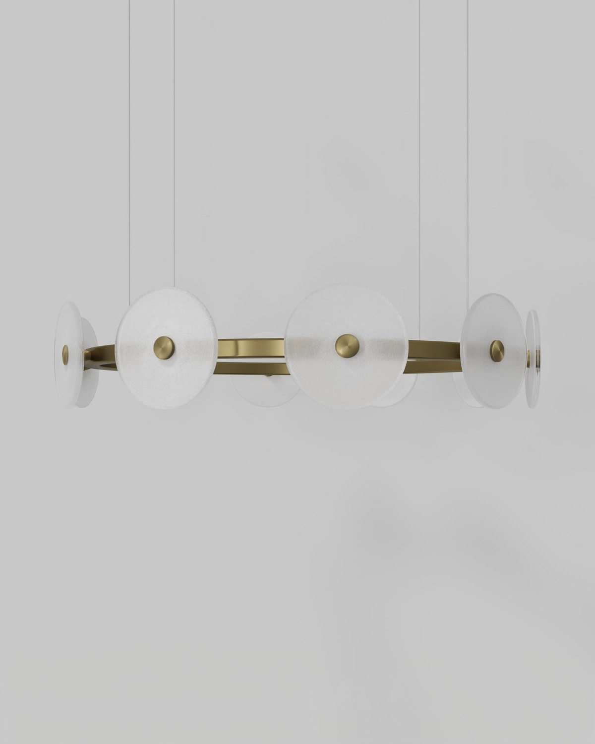 Золотая круглая люстра Милфорд Louvre Home LCH450325XNP