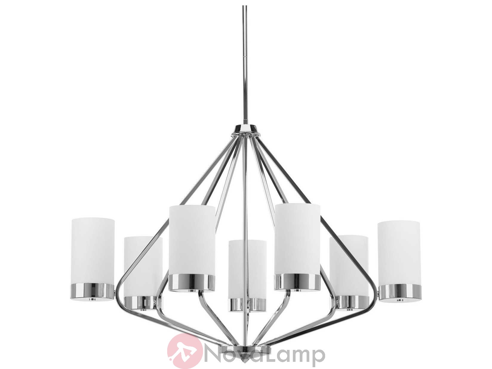 Люстра Progress Lighting Elevate Polished Chrome Seven-Light Wide Chandelier by ImperiumLoft