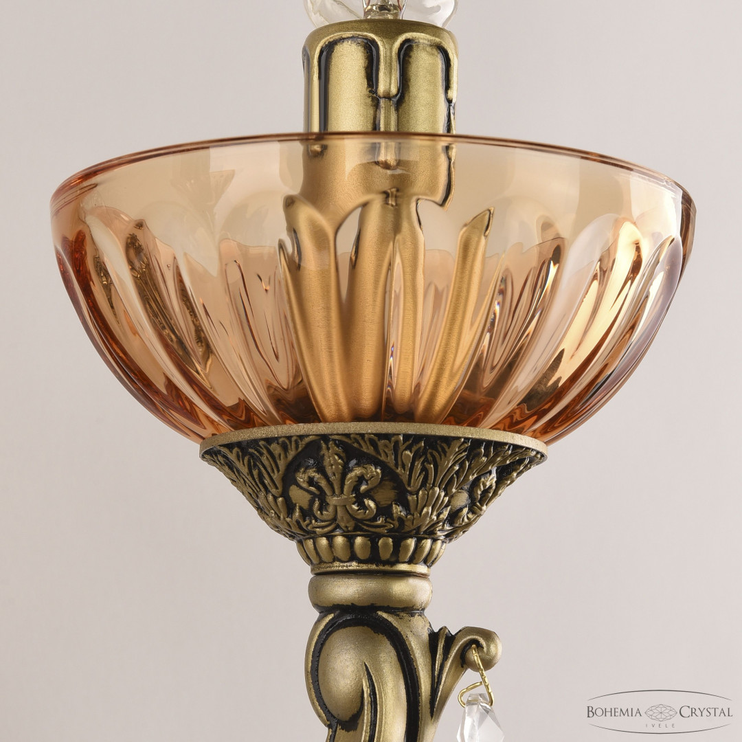 Бра хрустальные AL7801B10/2/175 A AGB P Amber/M-1H Bohemia Ivele Crystal