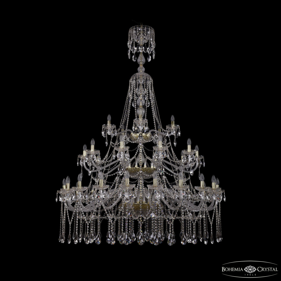 Люстра хрустальная 1413/20+10+5/530/XL-201/3d G