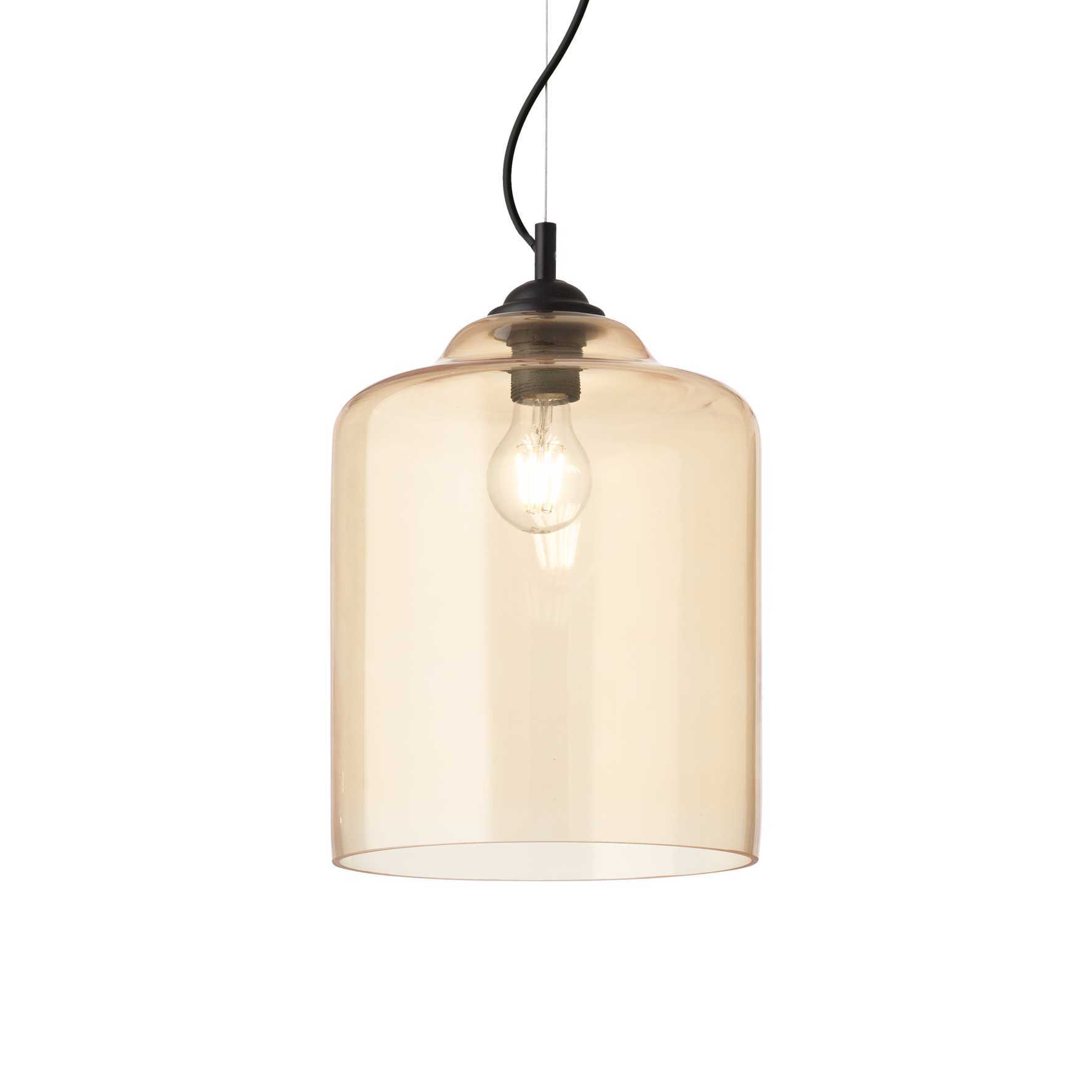 Потолочный светильник Ideal Lux BISTRO' SP1 SQUARE AMBRA 163789