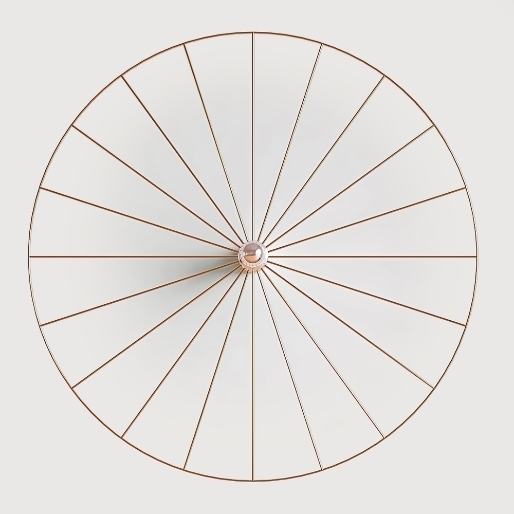 Бра Wheel 90 cm золотой + цоколь 20 cm золотой Aromas del Campo