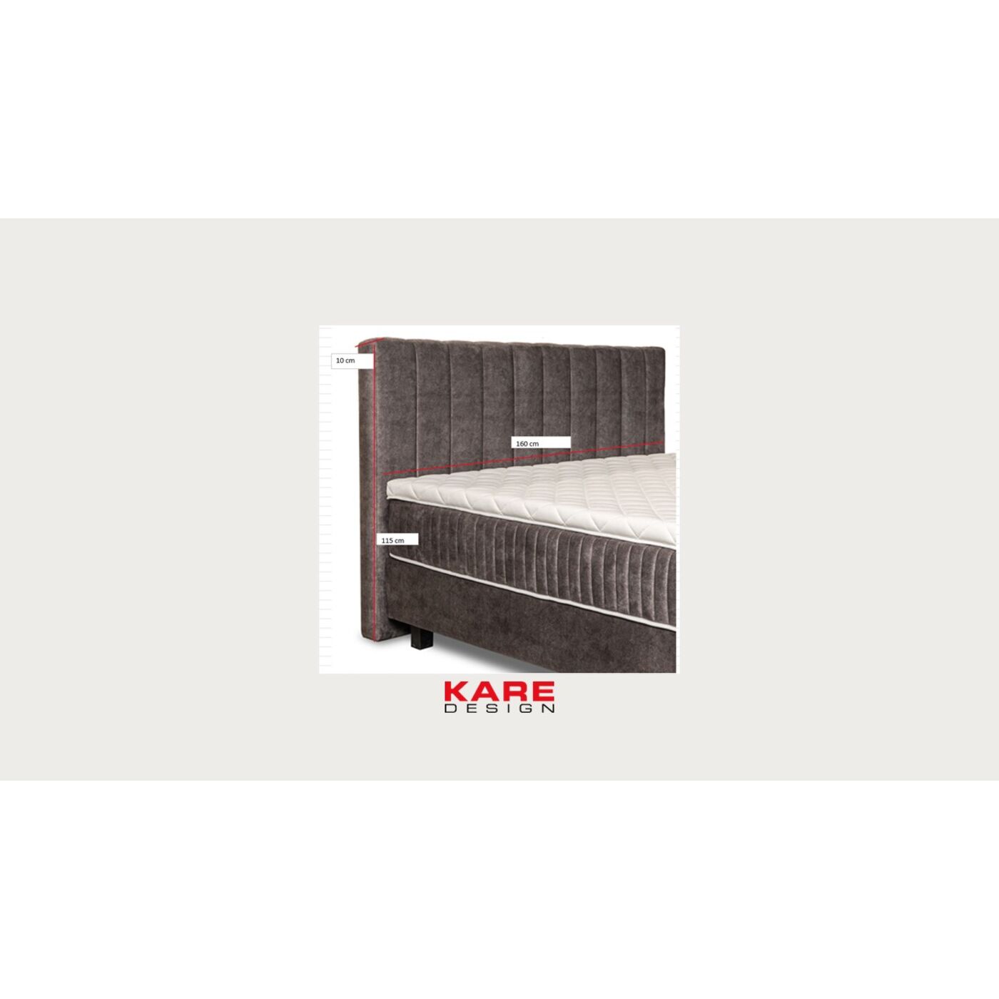 Изголовье кровати Benito Comet Sand 160cm KARE 70770
