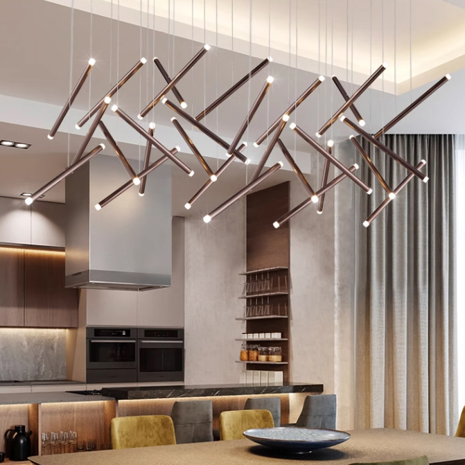 Люстра Dutti D0068 LED Chandelier Modern 14 black by ImperiumLoft