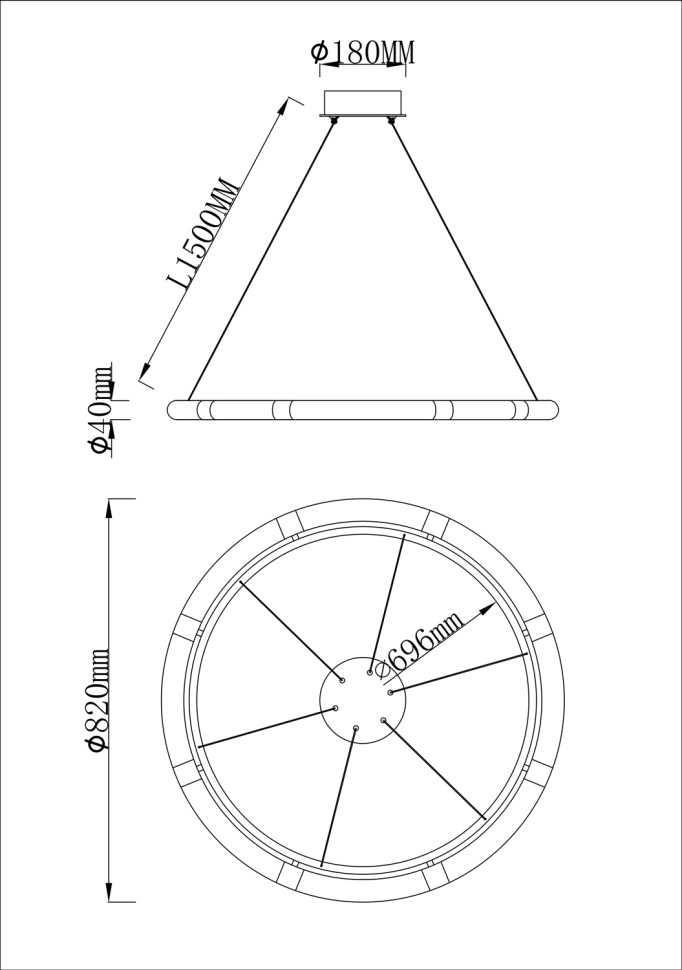 Люстра подвесная Fluorite FL1097-8PC