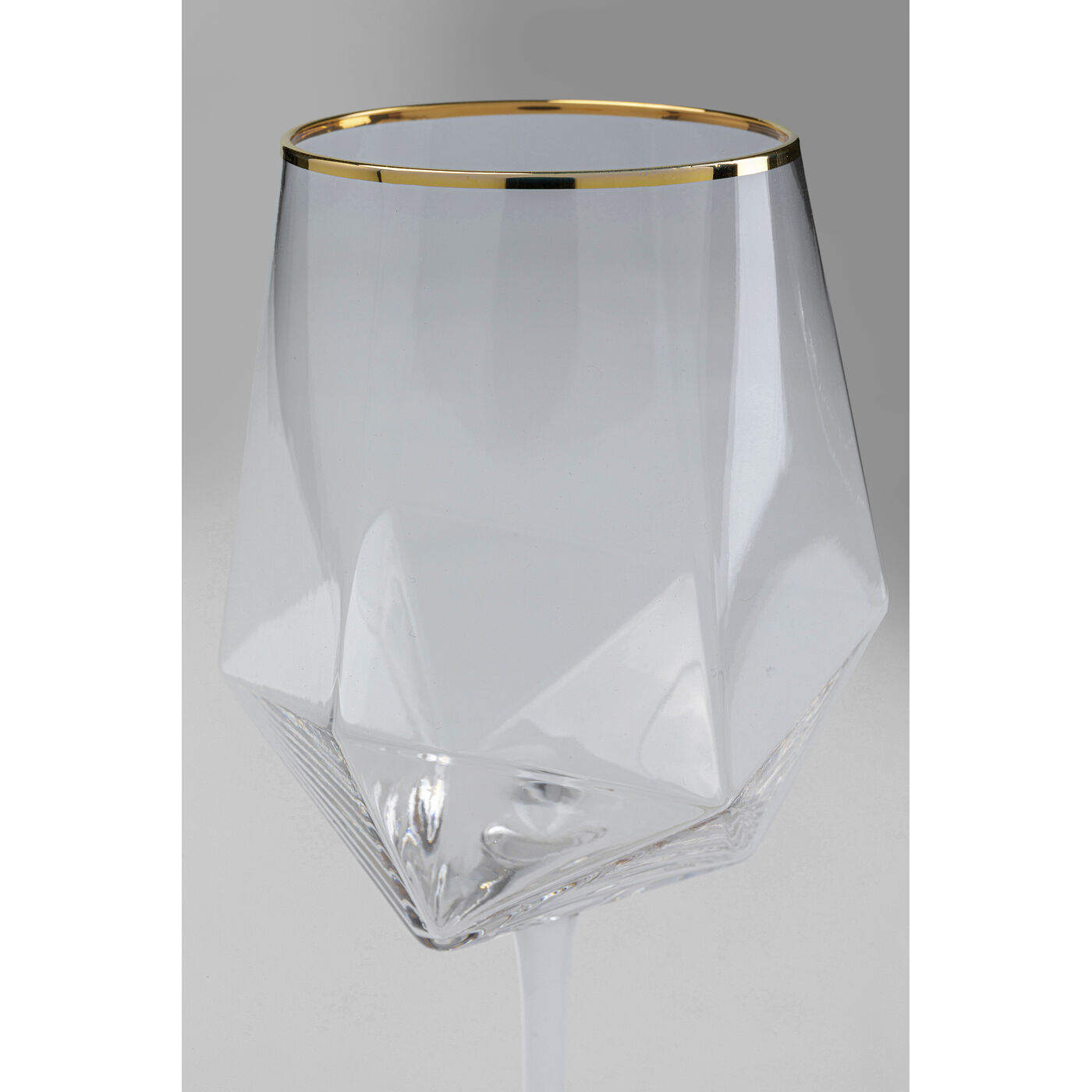 Бокал для вина Diamond Gold Rim (4 шт) KARE 42213