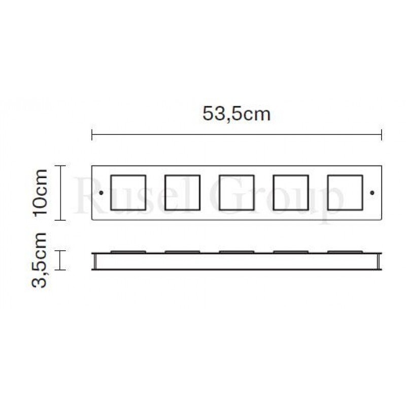 Настенно-потолочный светильник Fabbian QUARTER F38 G05 14