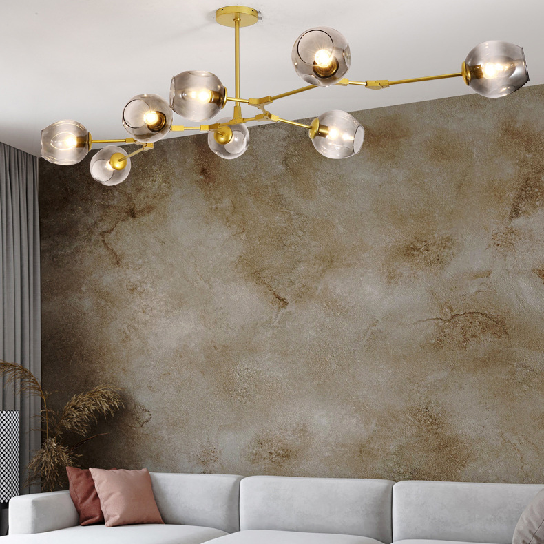 Люстра Адель Branching Bubble Chandelier L8 Black Amber by ImperiumLoft