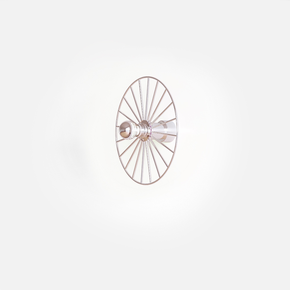 Бра Wheel 30 cm хром + цоколь 5 cm хром Aromas del Campo