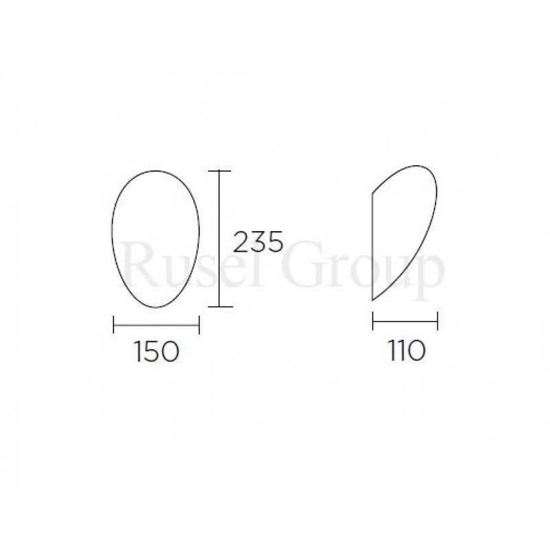 Настенный светильник Leds C4 GLASS AP