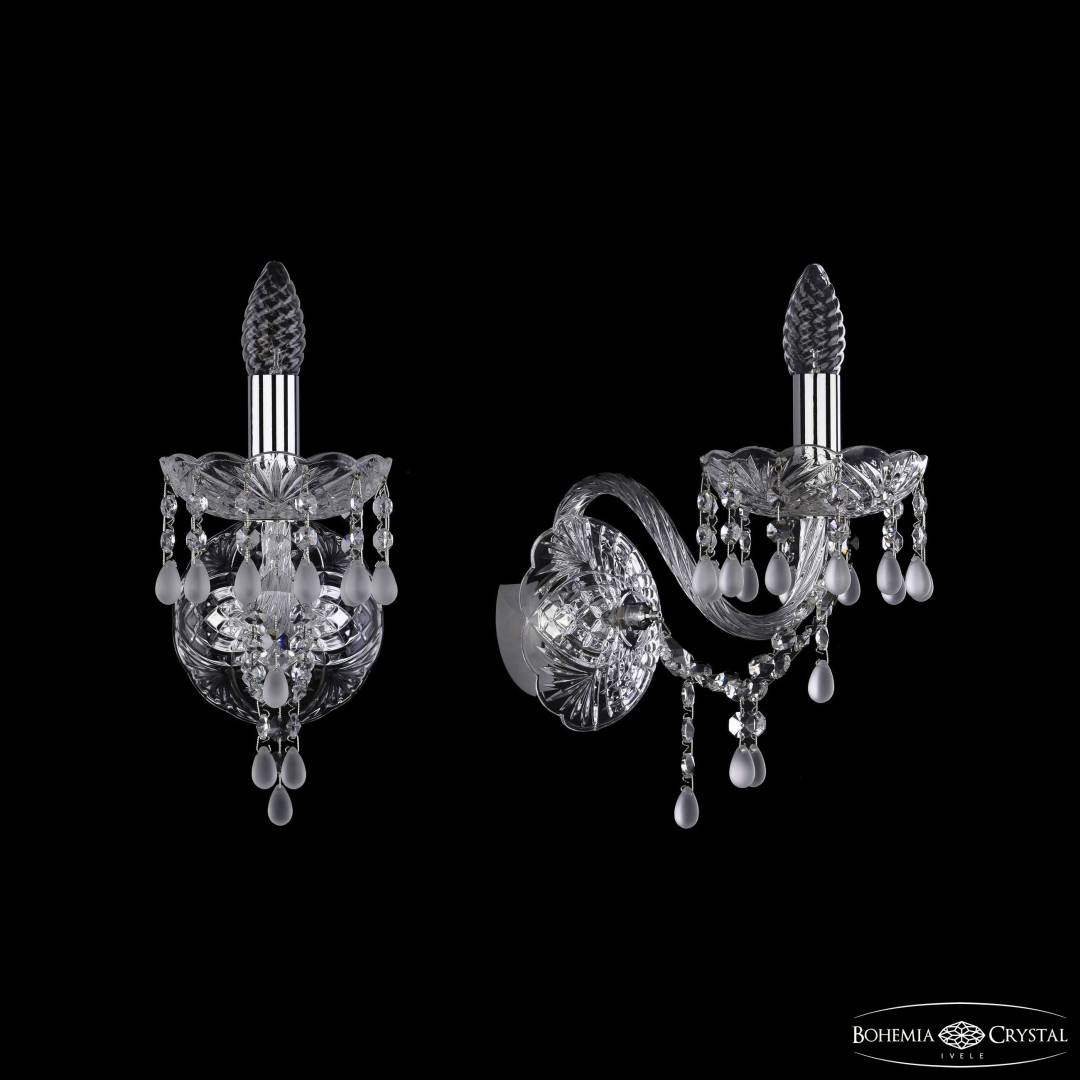 Бра хрустальные 1410B/1/160/XL Ni V0300 Bohemia Ivele Crystal