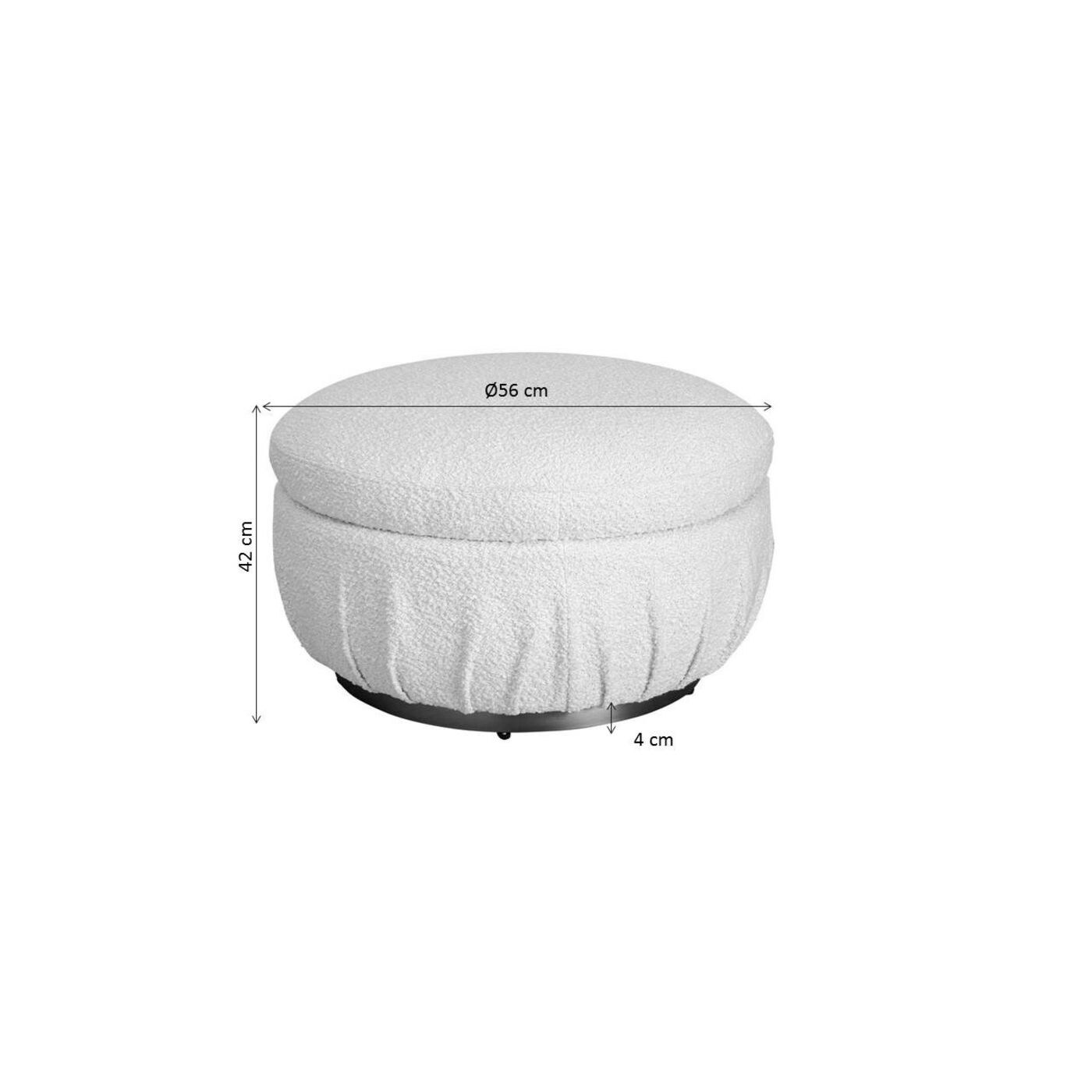 Пуф Nube Boucle Ø56 см KARE 87924