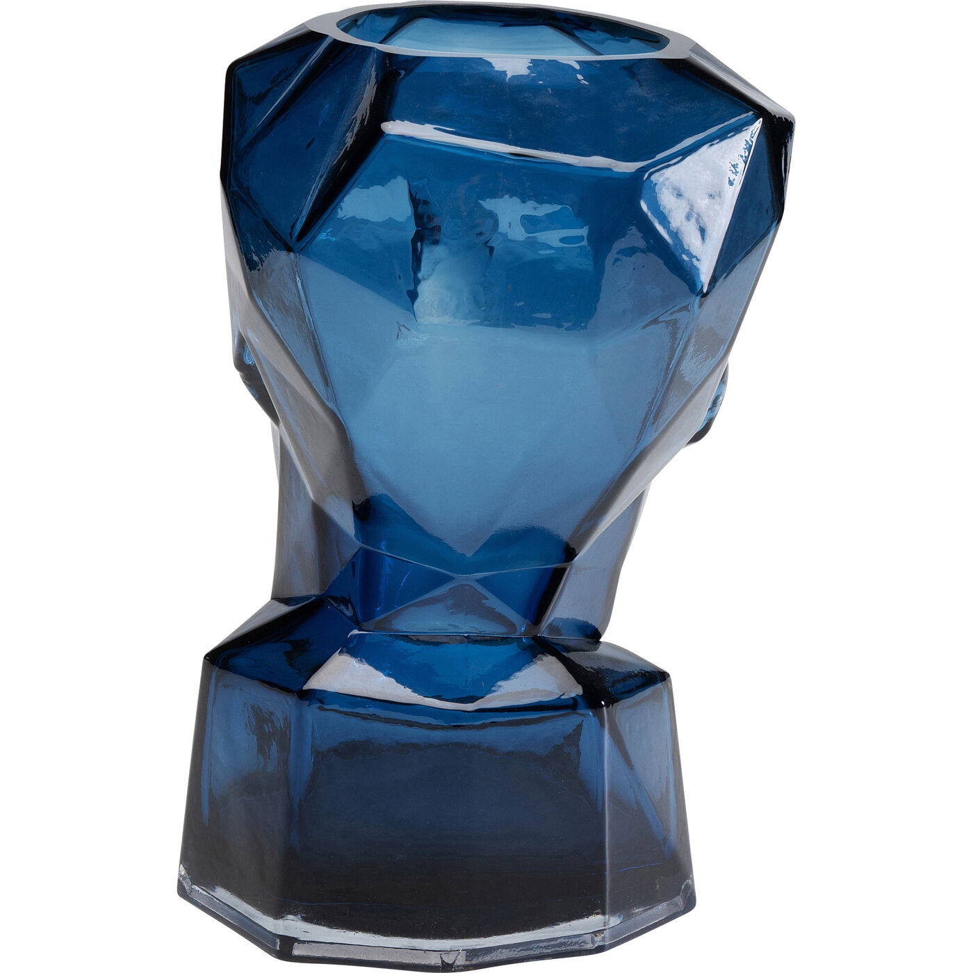 Ваза Prisma Face Blue 30 см KARE 56187