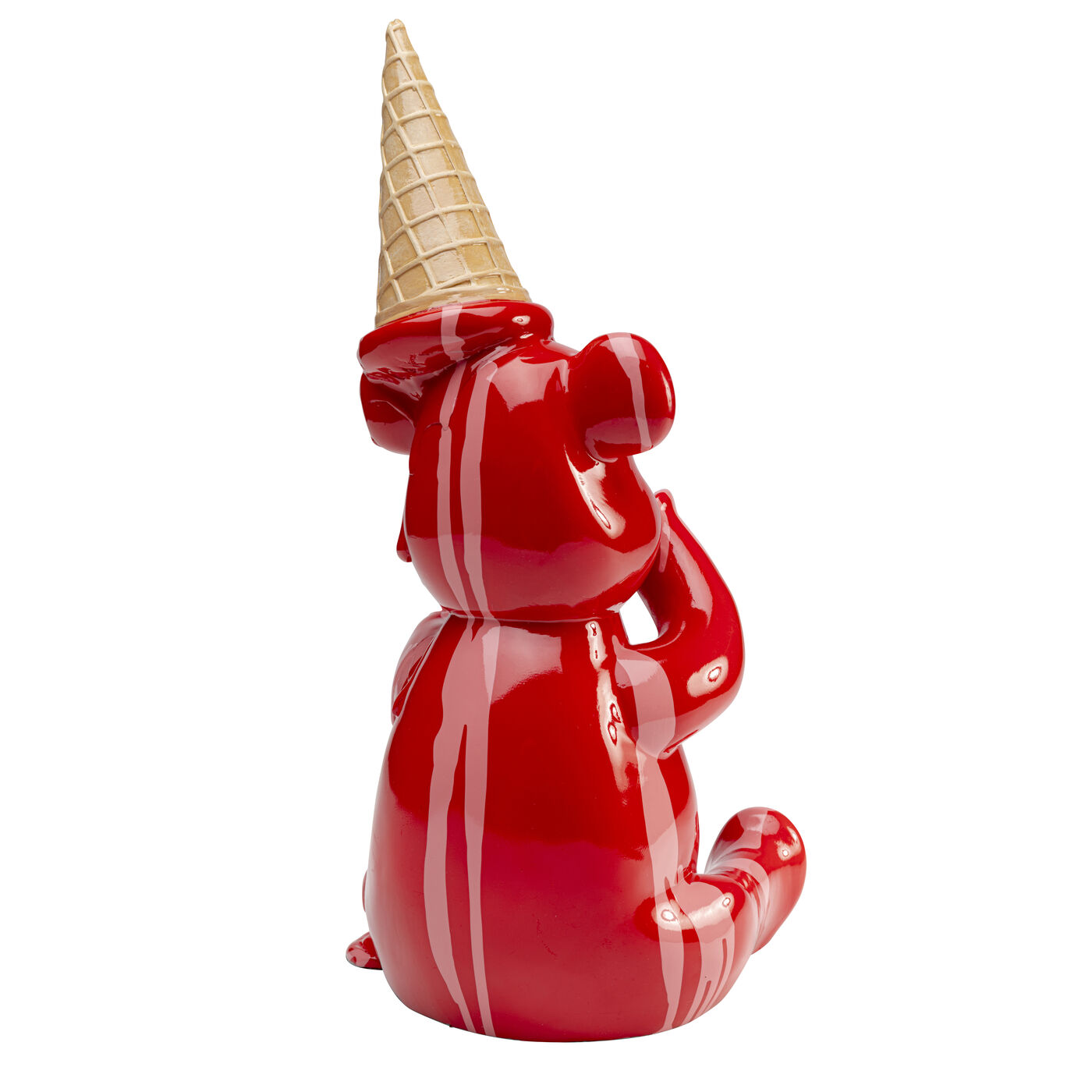 Фигура декоративная Sitting Gelato Bear Red 37cm KARE 58003