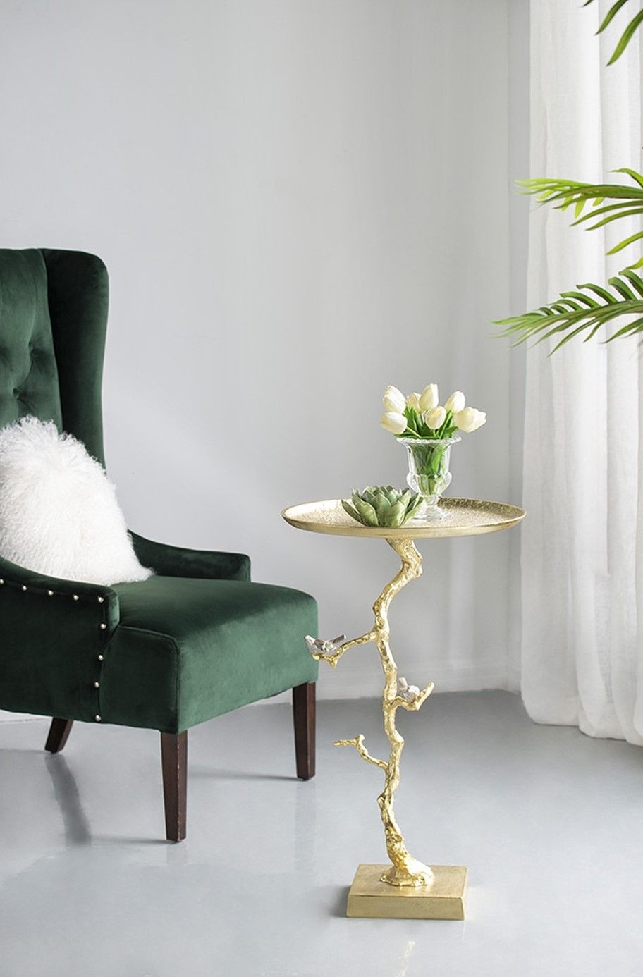 Столик акцентный Glasar AV39715-GOLD