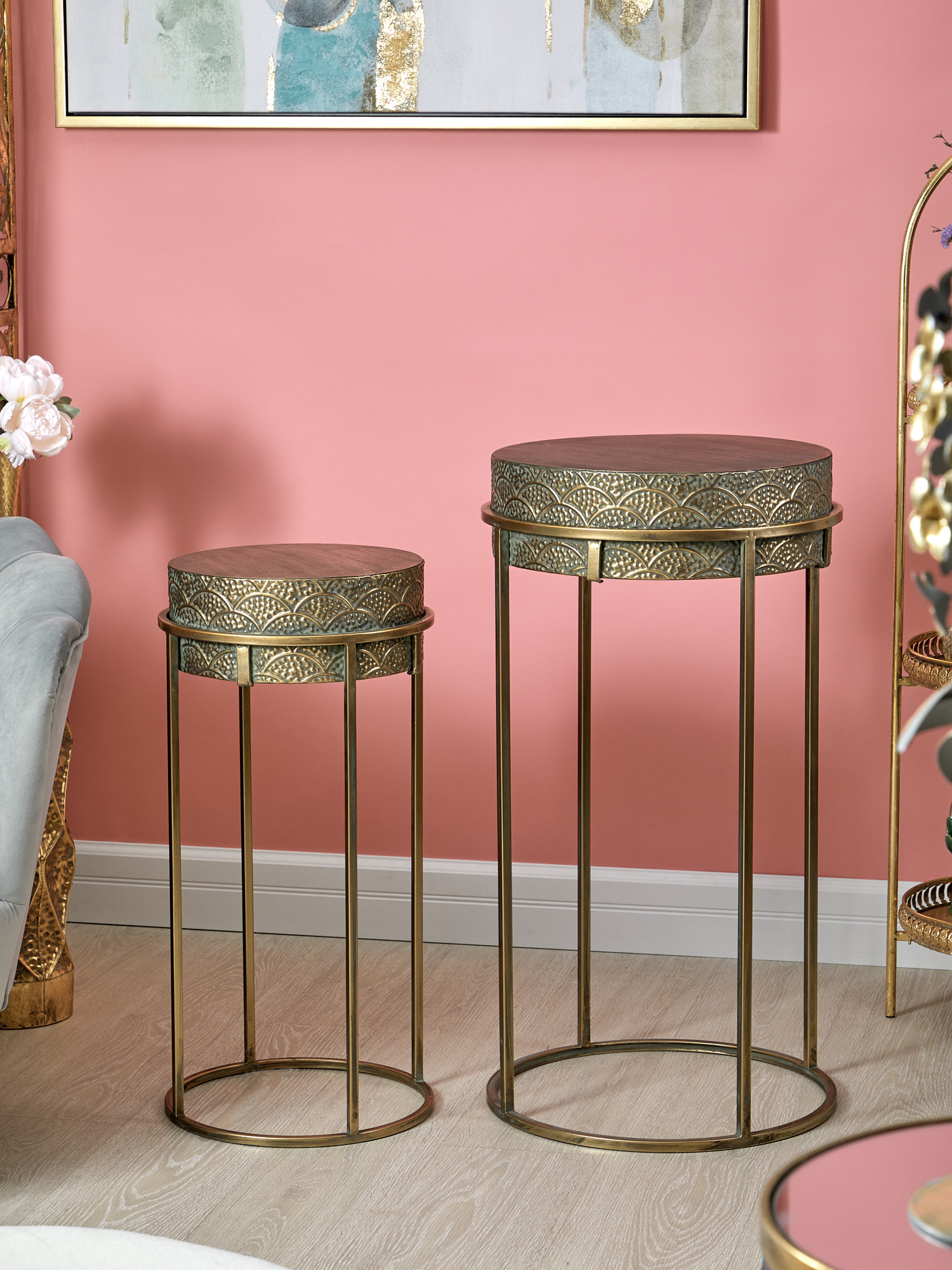 Столики интерьерные Танзания, набор Glasar 57-223