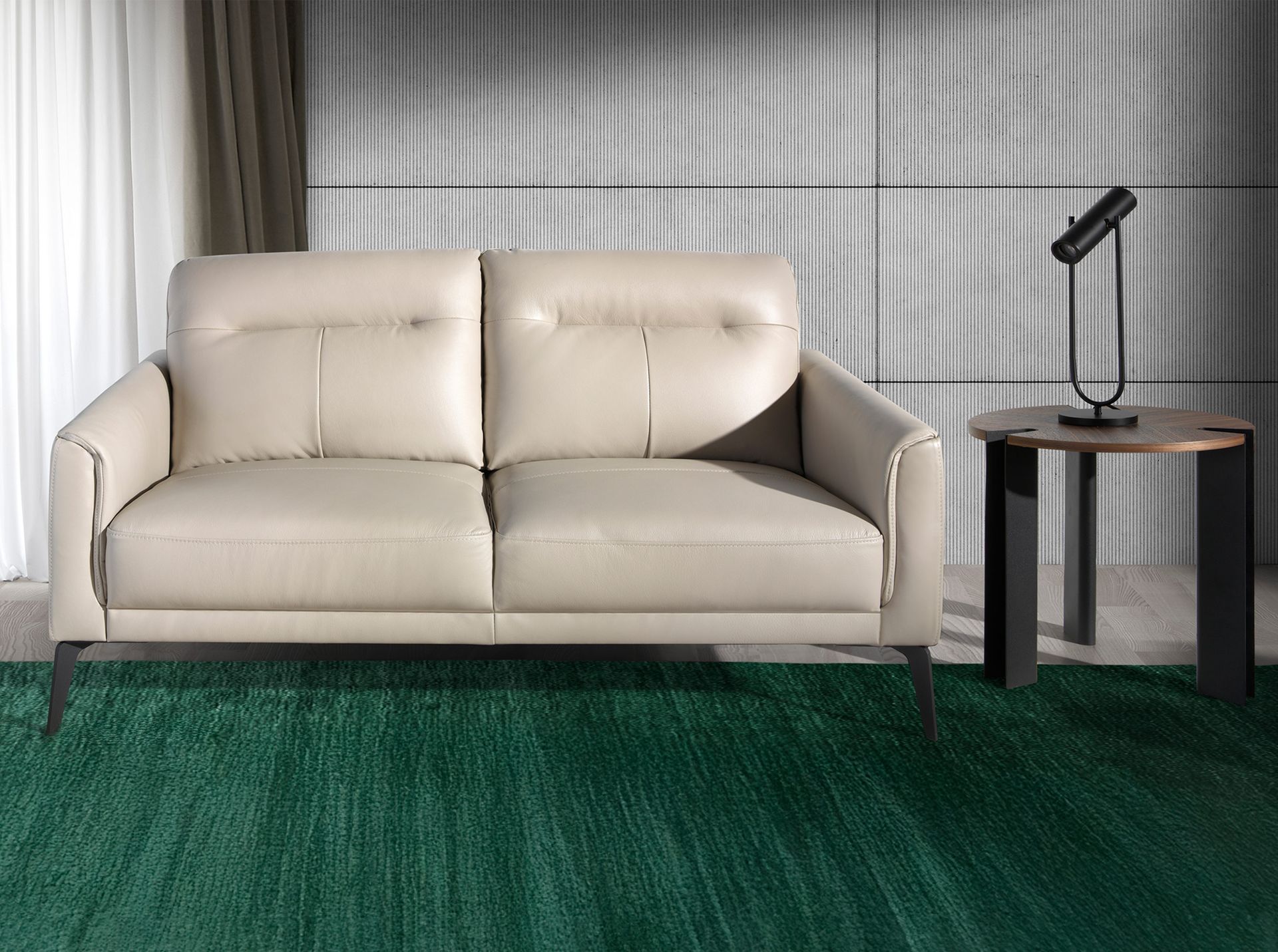 Диван 2-х местный 6137/KF098-2P-M5652 с кожаной обивкой Angel Cerda