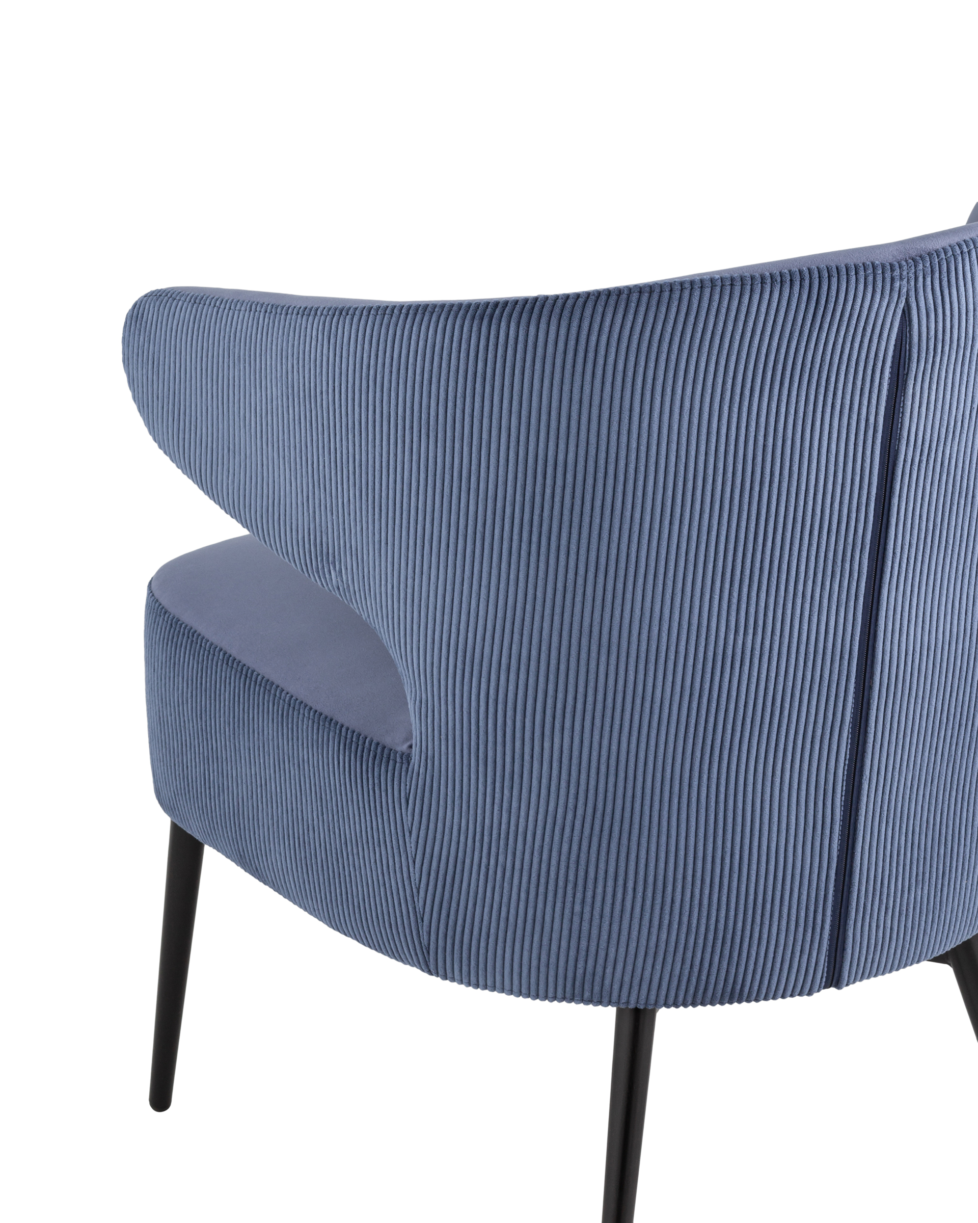 Кресло лаунж Royal Stripes велюр синий Stool Group