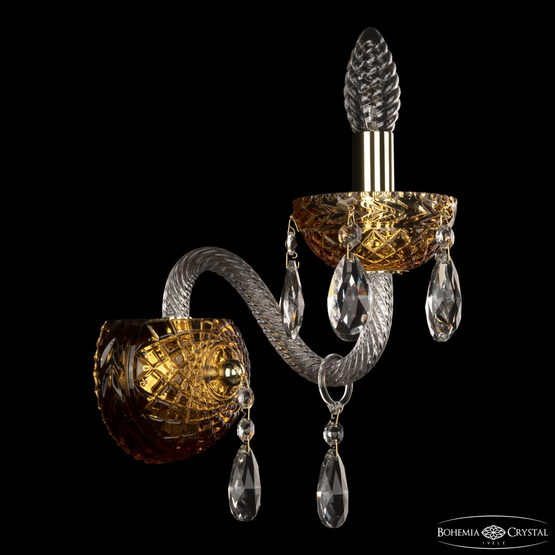 Бра 5417B/1/165 G Amber/M-1F Bohemia Ivele Crystal