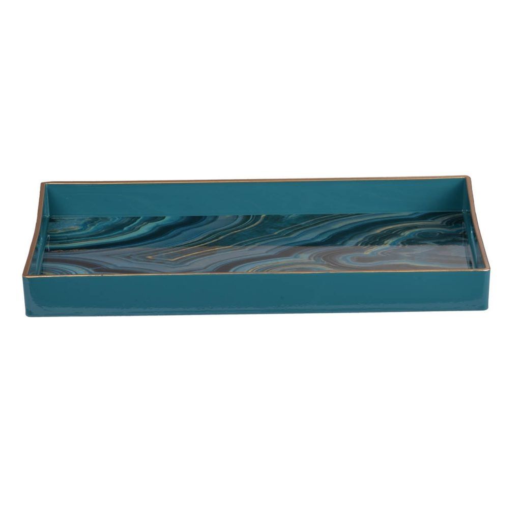 Подносы, набор Glasar DF43576-BLUE-DS