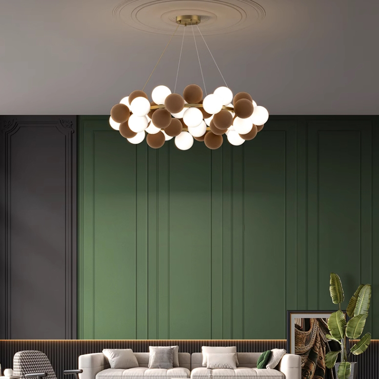 Кольцевые люстры и светильники LATTE D100 Coffee by ImperiumLoft