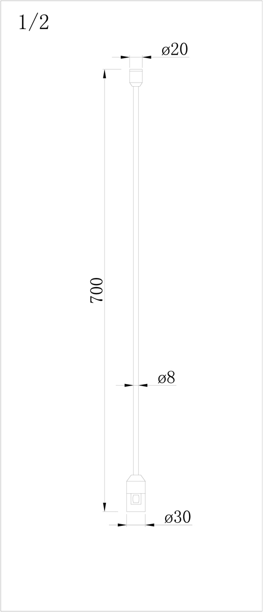 Стойка с одиночным фиксатором Donolux Single Stand H700 BBr DL20224
