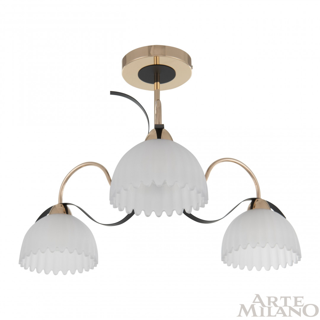 Люстра с плафонами 327306/3 FG+BK Arte Milano