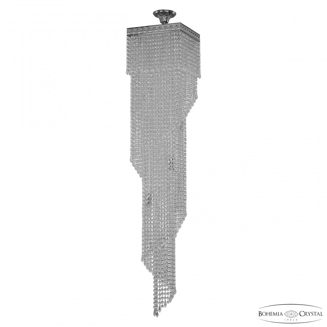 Люстра спираль хрустальная 83112/30IV-150 Ni Bohemia Ivele Crystal
