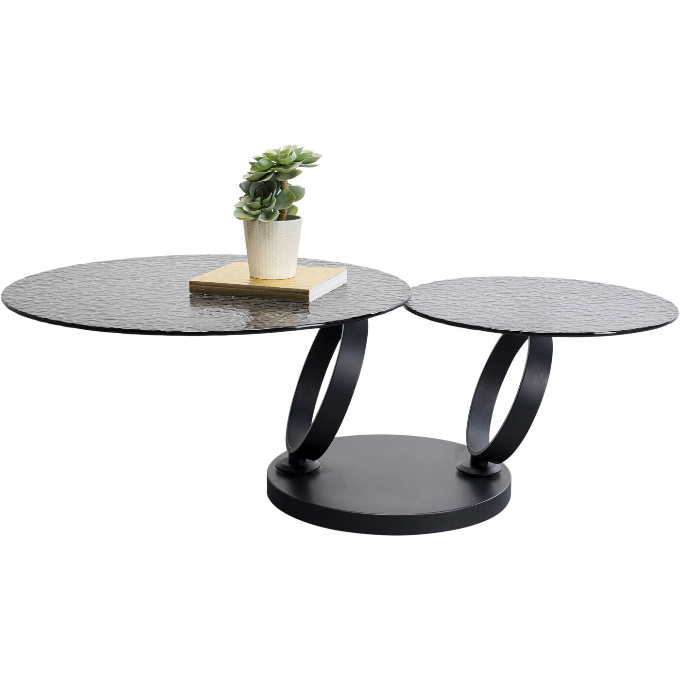 Стол кофейный Beverly Bubble Black 133x80 см KARE 87650