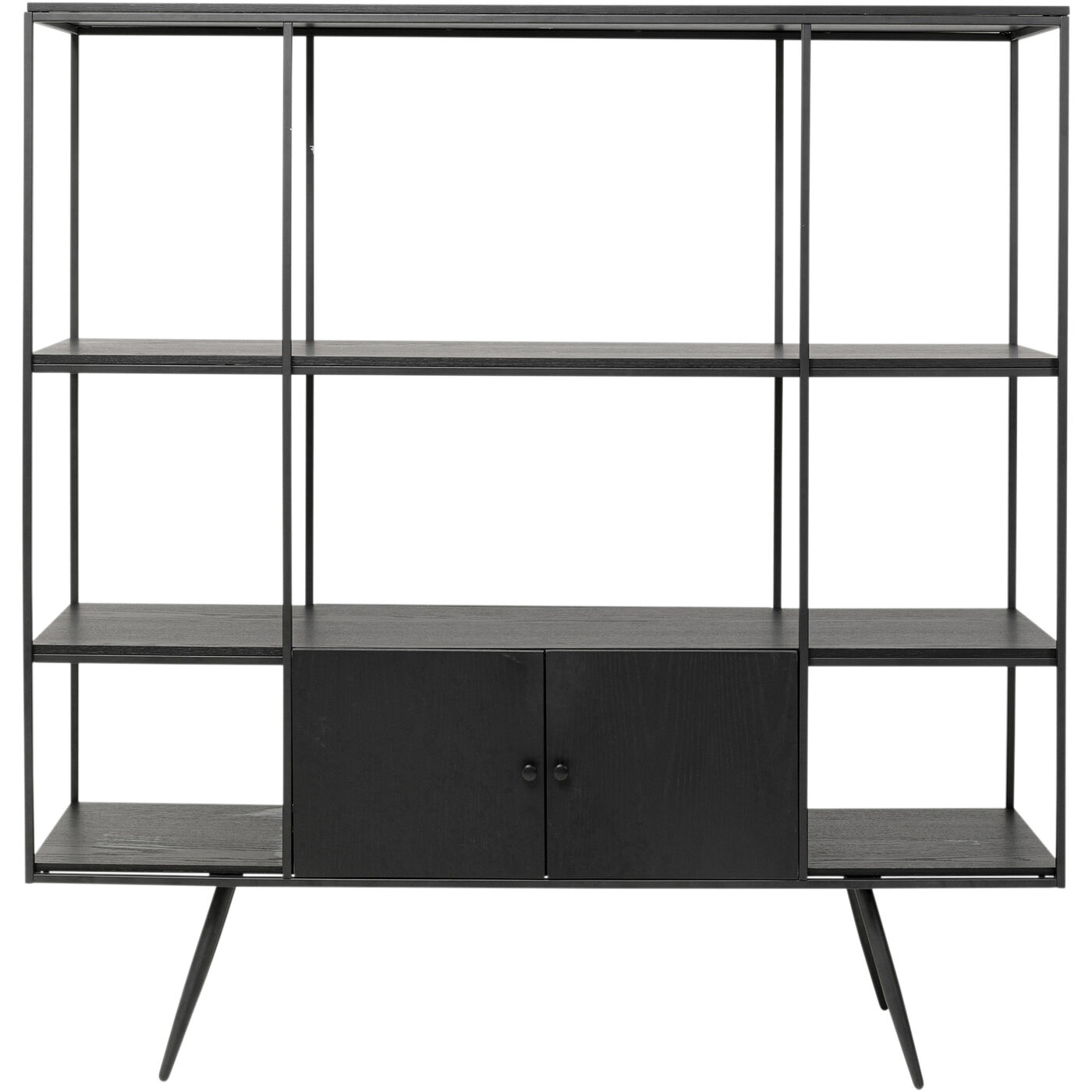 Стеллаж Cosy Sixties Black 180x183 см KARE 87951