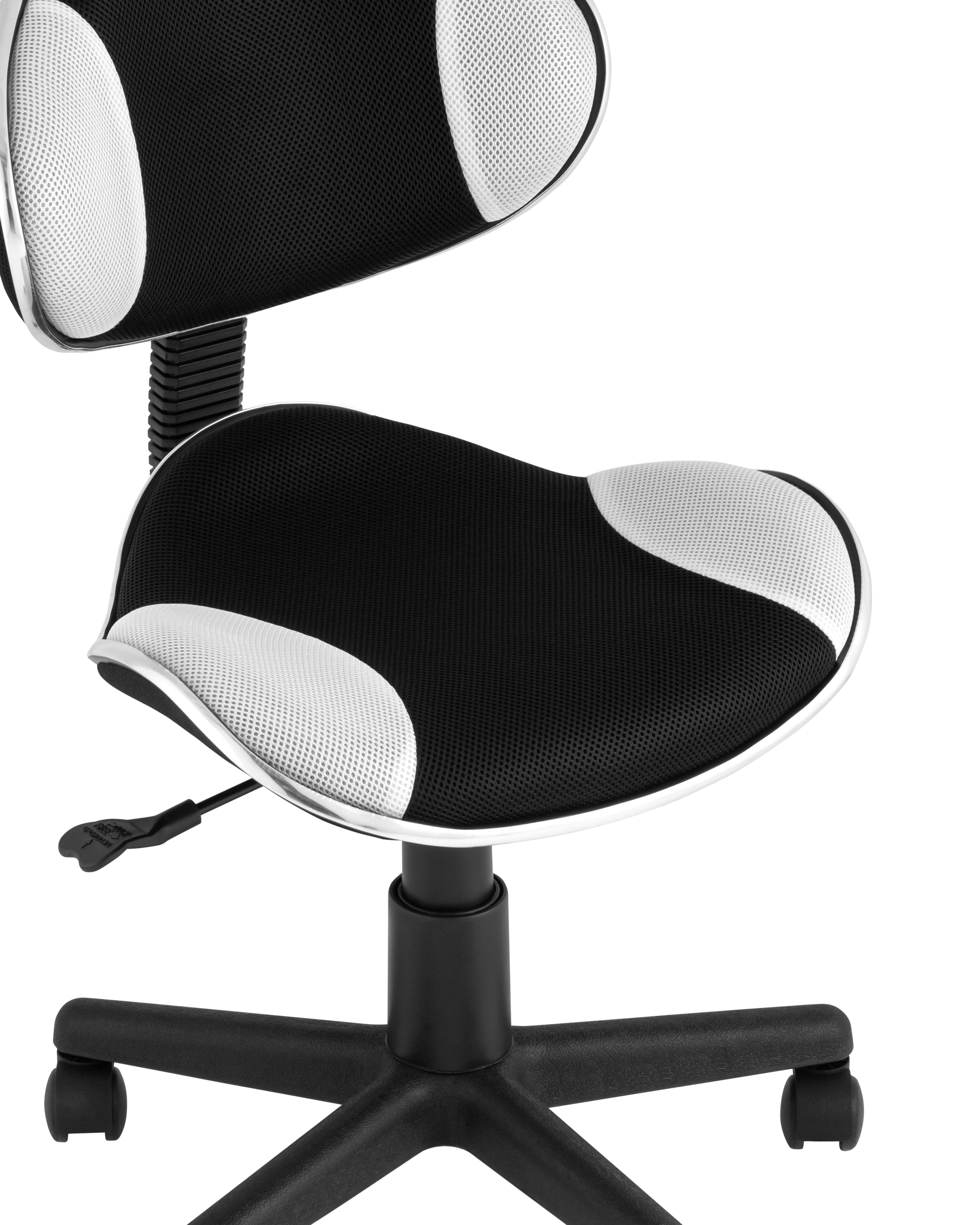 Стул офисный QZY черно-белый Stool Group