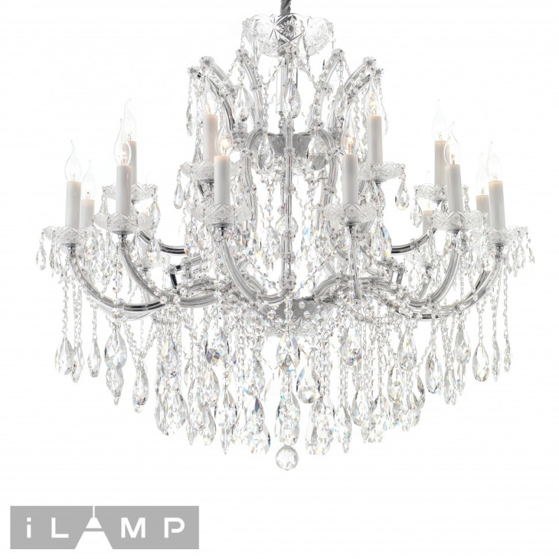 Подвесная люстра iLamp 6071-18 CR+CL
