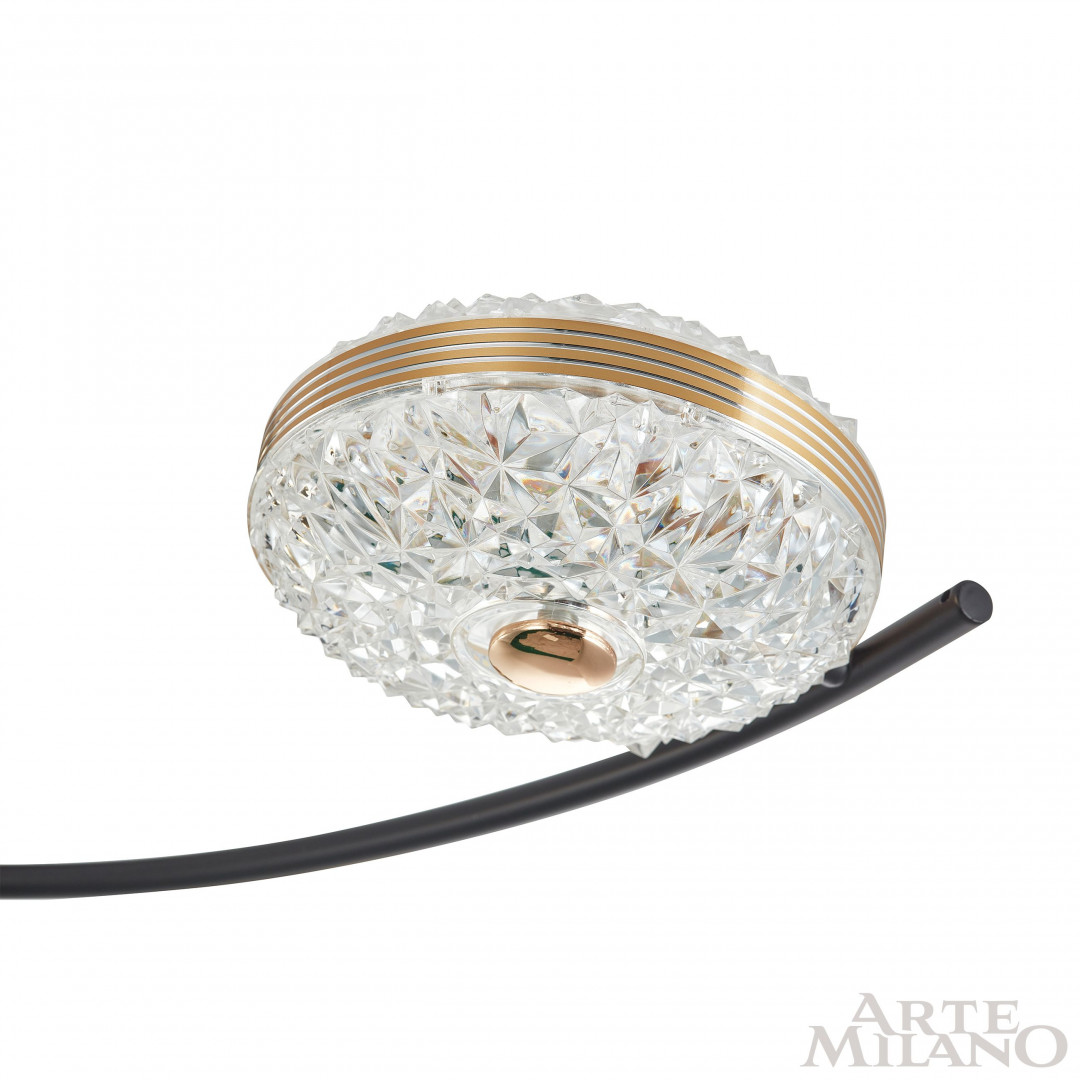 Люстра светодиодная 279169/4+4 BK/GD Arte Milano