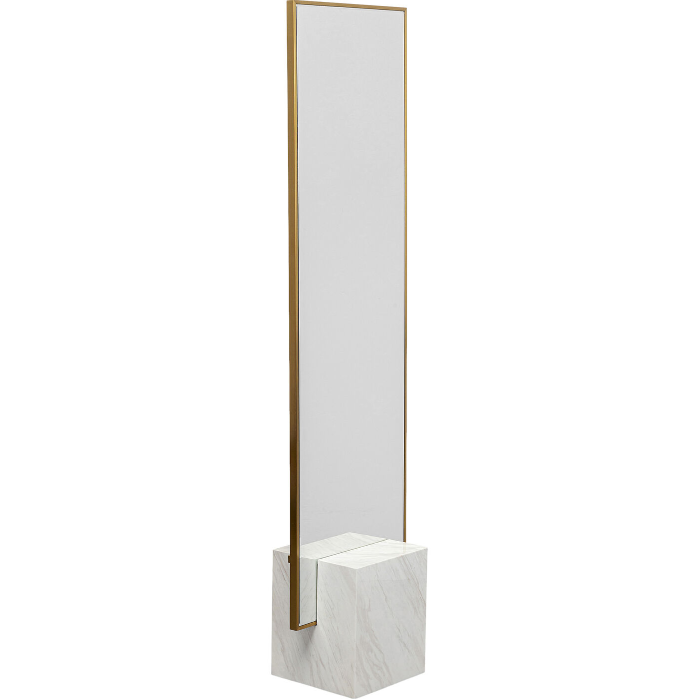 Зеркало напольное Hulda Brass 46x180 см KARE 87781