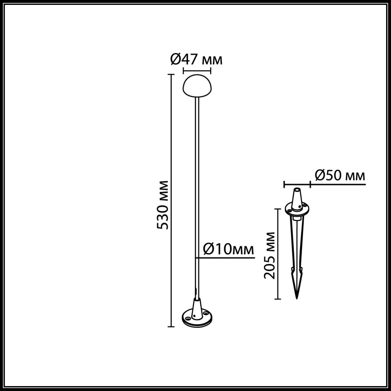Ландшафтный светильник Odeon Light 7122/4GL