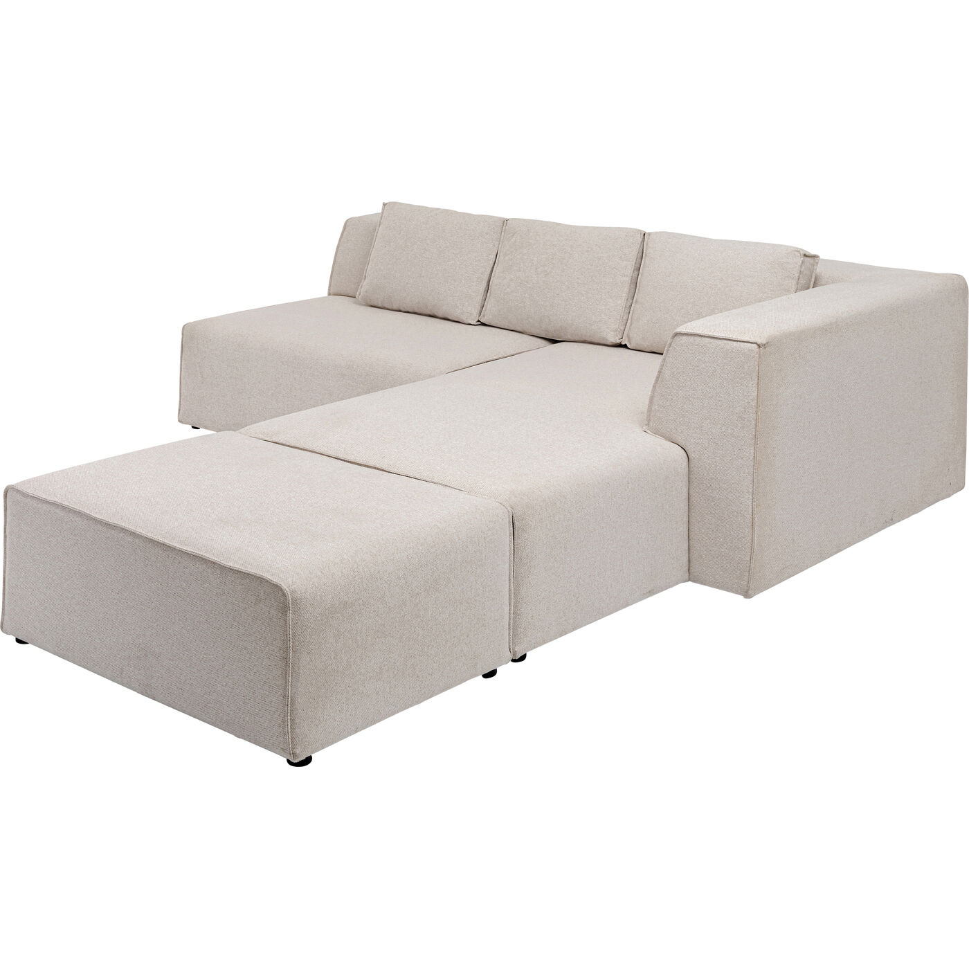Диван угловой левосторонний Infinity Ottomane Creme Right KARE 85494