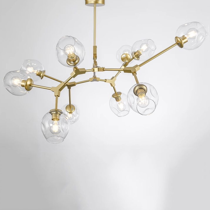 Люстра Адель Branching Bubble Chandelier L11 Brass Amber by ImperiumLoft